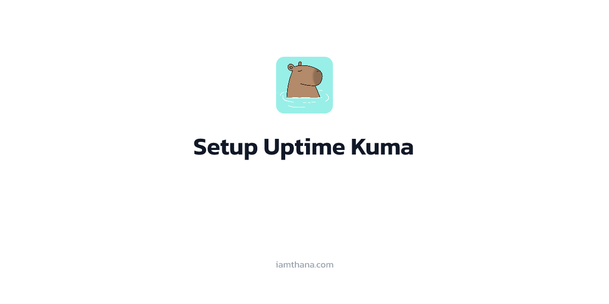 Setup Uptime Kuma